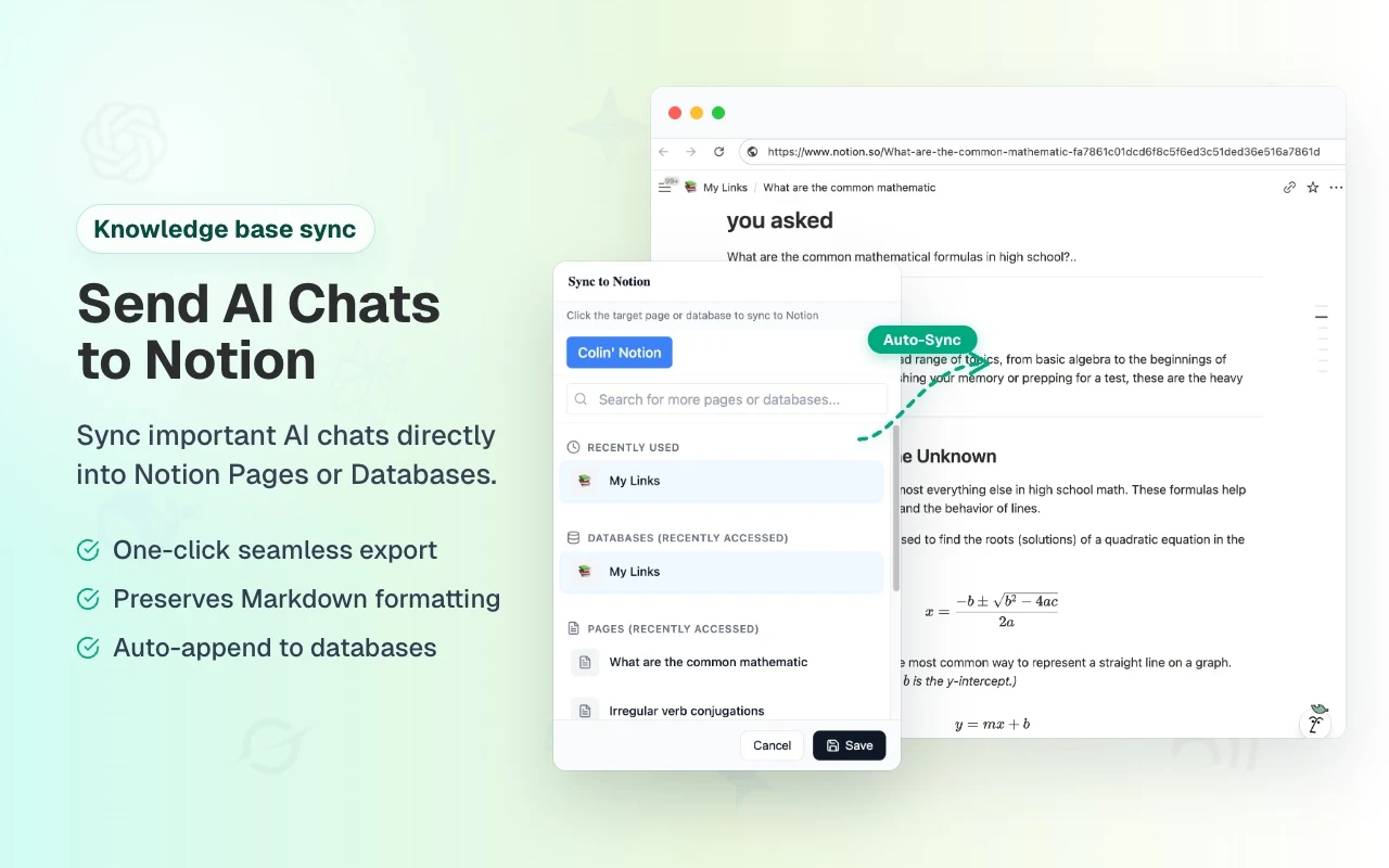 AI Exporter — screenshot 4 from its Chrome Web Store listing