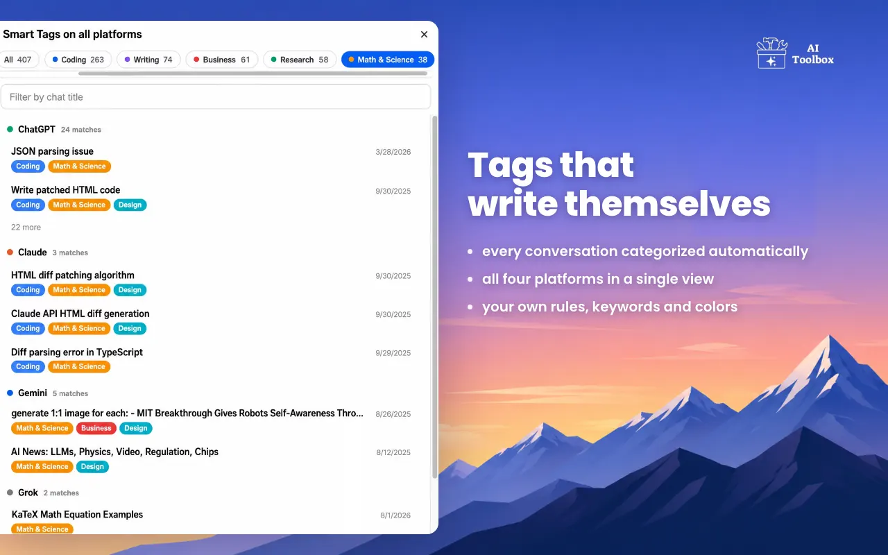 AI Toolbox — screenshot 5 from its Chrome Web Store listing