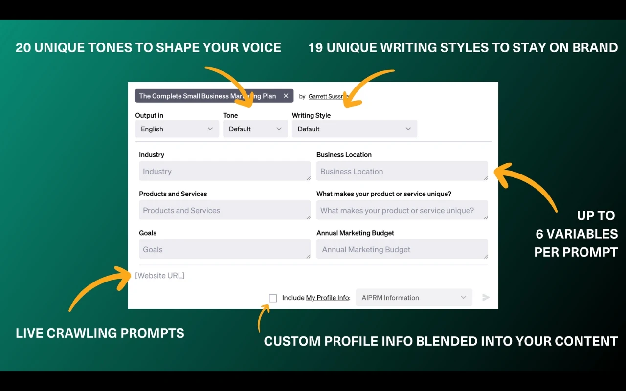 AIPRM — screenshot 3 from its Chrome Web Store listing