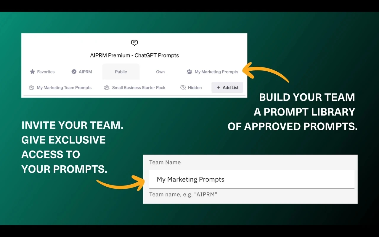 AIPRM — screenshot 4 from its Chrome Web Store listing