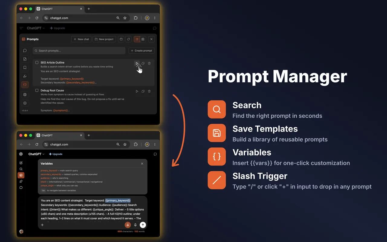 ChatGPT Pro Tools — screenshot 4 from its Chrome Web Store listing