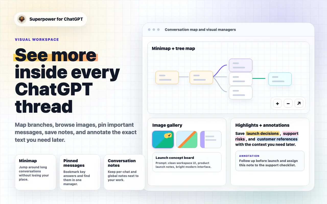 Superpower for ChatGPT — screenshot 4 from its Chrome Web Store listing